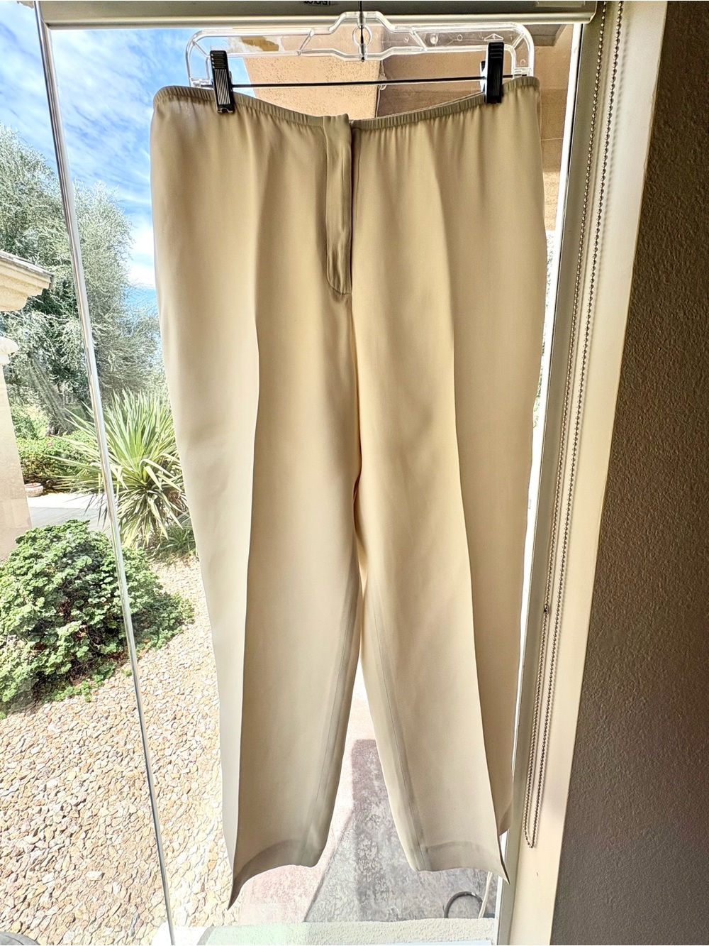 Eileen Fisher Classic Cream Dress Pants